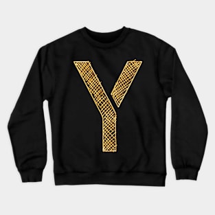 Y Letter - Hatching Crewneck Sweatshirt